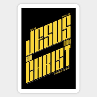 Jesus Christ - God Man - Gold Edition Magnet